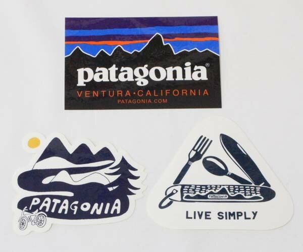 訳あり パタゴニア ステッカー 光沢 3種セット PATAGONIA フィッツロイ ベンチュラ 自転車 リブシンプリー STICKER シール ネコポス 新品拍卖