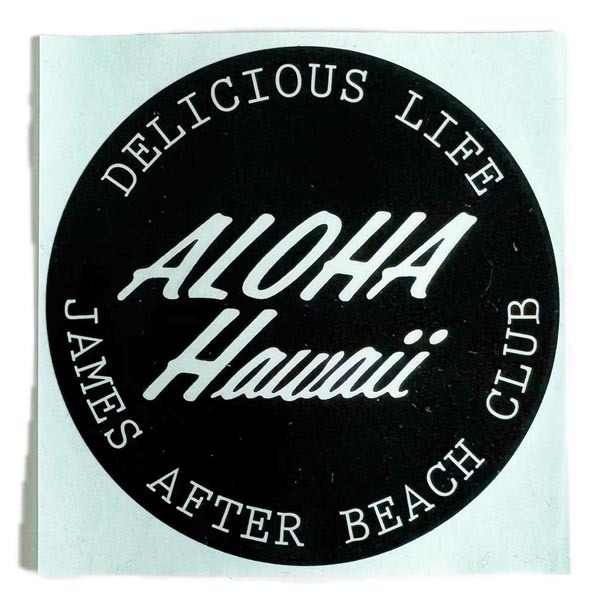ジェームス アフター ビーチ クラブ ステッカー 黒 JAMES AFTER BEACH CLUB STICKER ハワイ HAWAII シール デコ ネコポス カスタム 新品拍卖