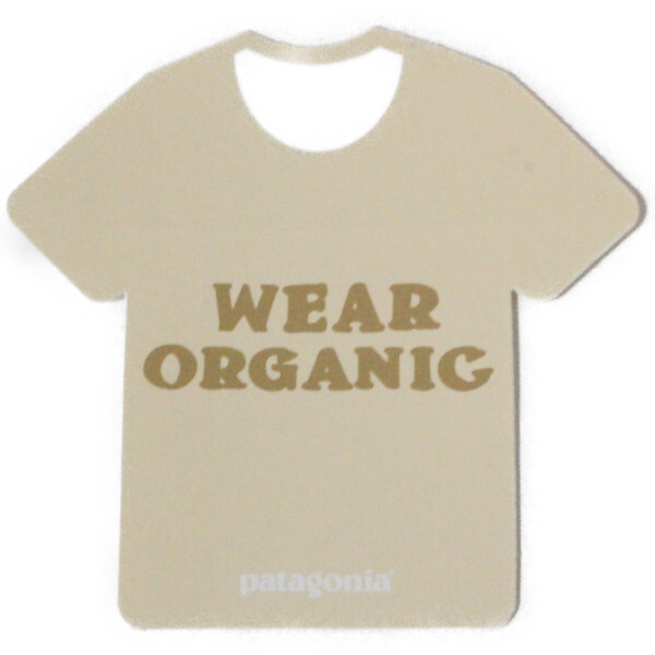パタゴニア ウェア オーガニック ステッカー Patagonia WEAR ORGANIC STICKER Tシャツ型 服型 シール キャンプ カスタム ネコポス 新品拍卖