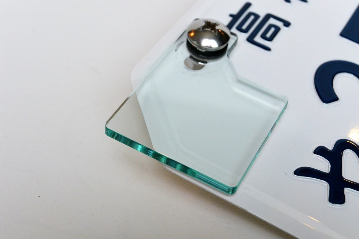 J-2 ガラス調 自賠責ステッカープレート 厚さ3mm PCX125 JF28 JF56 JF81 JK05 DIO110 JF31 JF58 JK03 カスタムパーツ拍卖