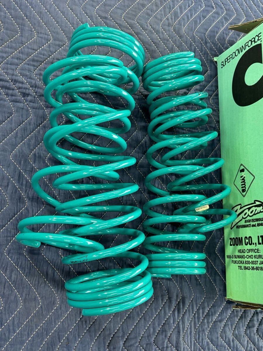 Zoom ダウンサス スーパーダウンフォースC ミラ L200V改 ウォークスルーバン スプリング ローダウン 新品 未使用 送料無料拍卖