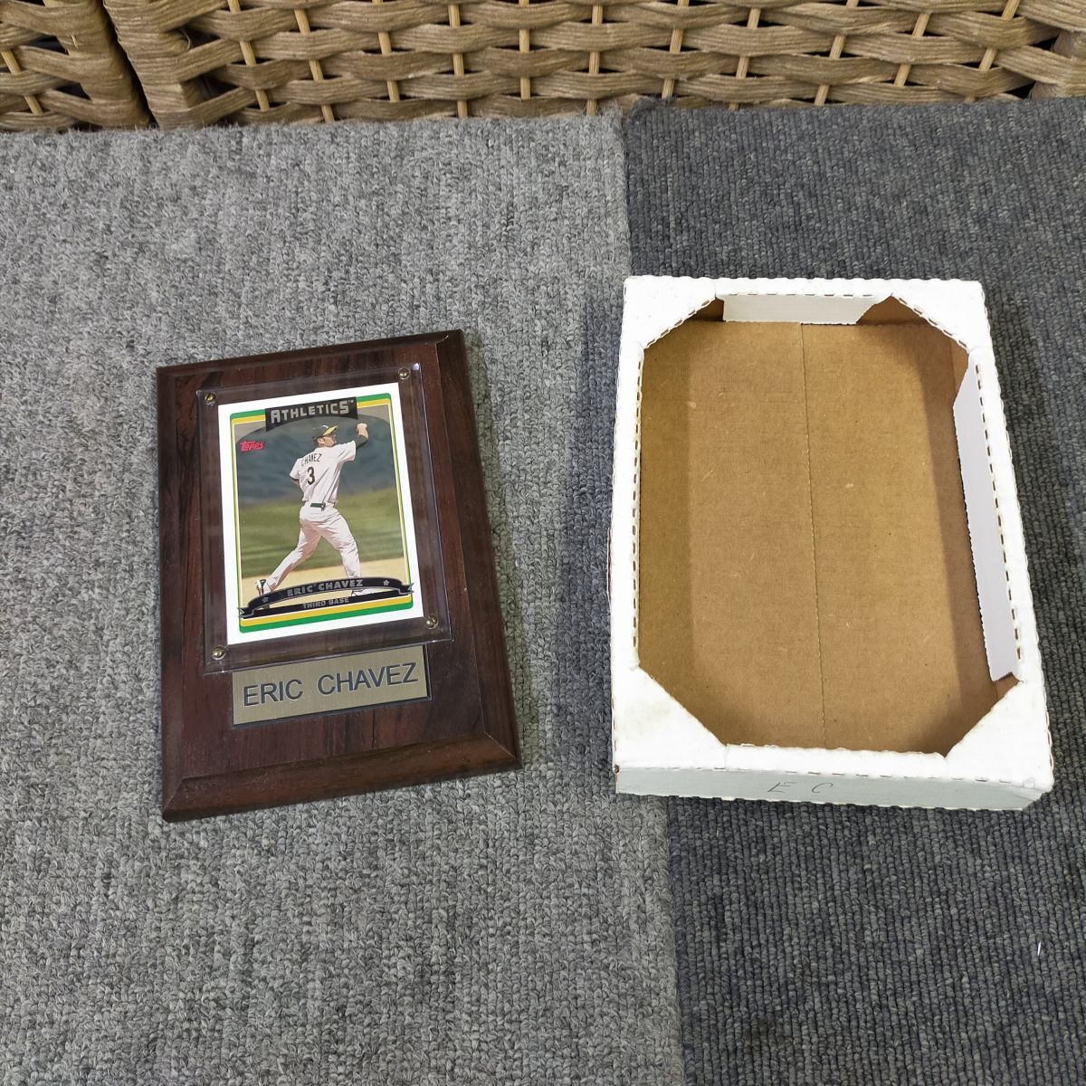 CARD-20250708-02 台座付き Eric Chavez トレーディングカード Athletics アスレチックス topp拍卖