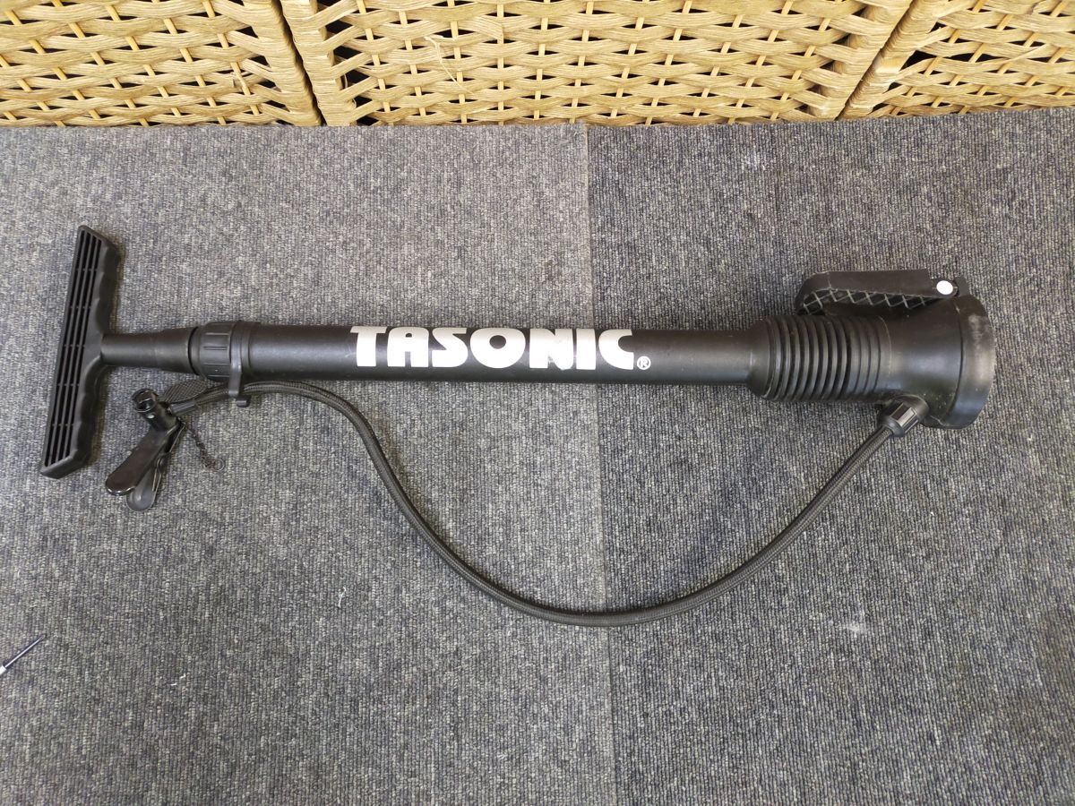 E26-20250717-21 TASONIC タソニック 空気入れ フロアポンプ 自転車用 英・米式対応 軽いプラスチック拍卖