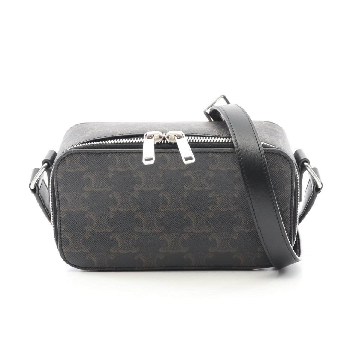 セリーヌ トリオンフ ブランドオフ CELINE PVCコーティングキャンバス ショルダーバッグ コーティングキャンバ拍卖