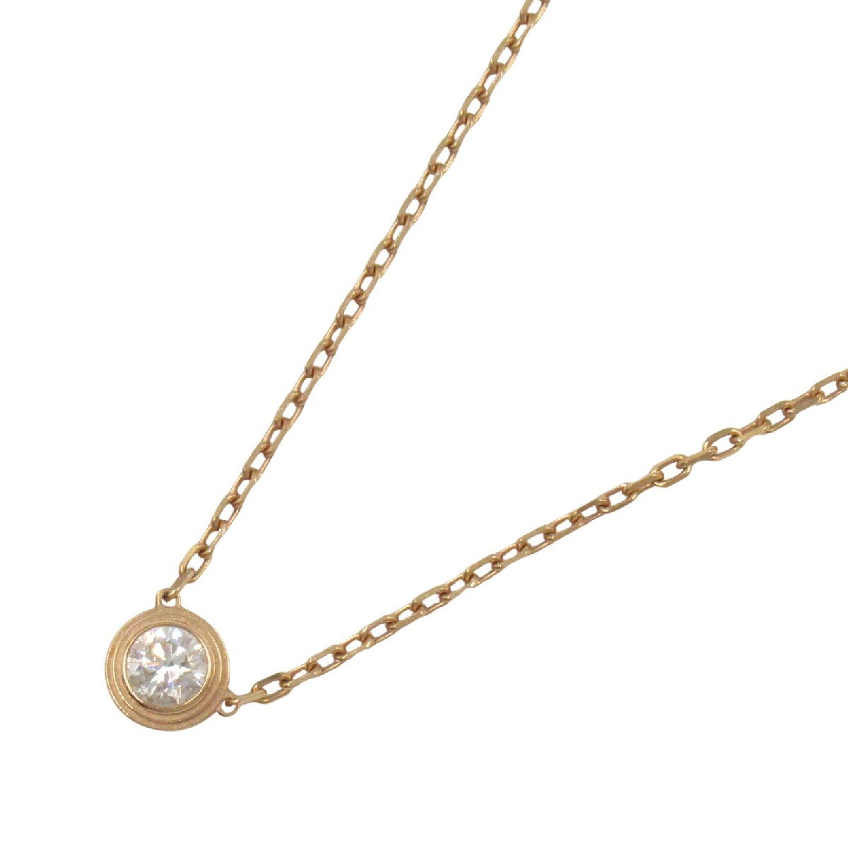 カルティエ ダムール ラージ ダイヤ ネックレス ブランドオフ CARTIER K18PG(ピンクゴールド) ネックレス 750拍卖