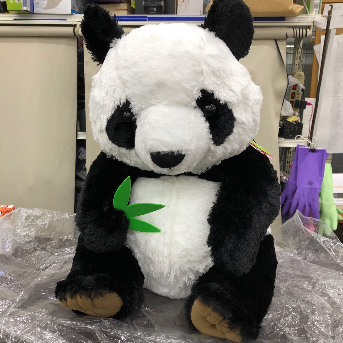 未使用 吉徳 幸福大熊猫 シンフーパンダ3L 特大 ぬいぐるみ ぱんだ 70cm タグ付拍卖