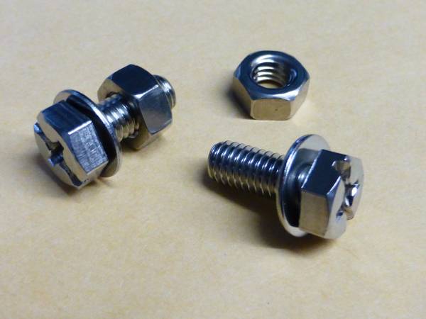 ★ ナンバー取付 ビス ボルト ナット ステンレス製 新品拍卖