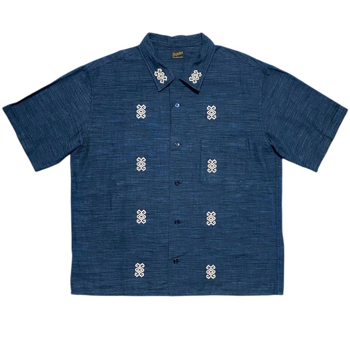 【即決】希少 XLサイズ テンダーロイン BAJA SHT S/S ネイティブ 半袖シャツ ネイビー拍卖