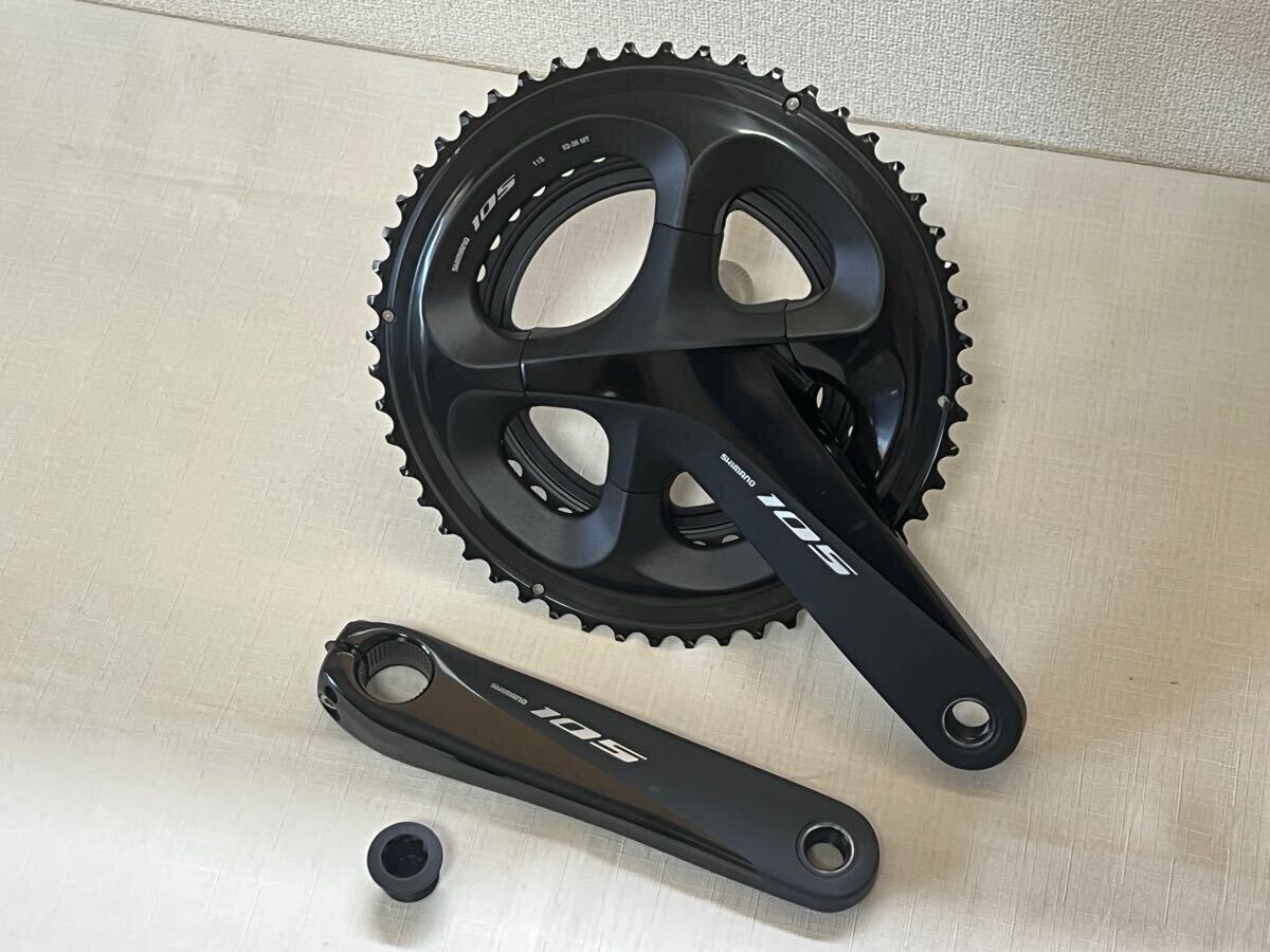 【屋内使用のみ・美品】シマノ☆ロード クランクセット☆105 FC-R7000☆2×11s☆52-36T☆160mm☆ショートクランク拍卖