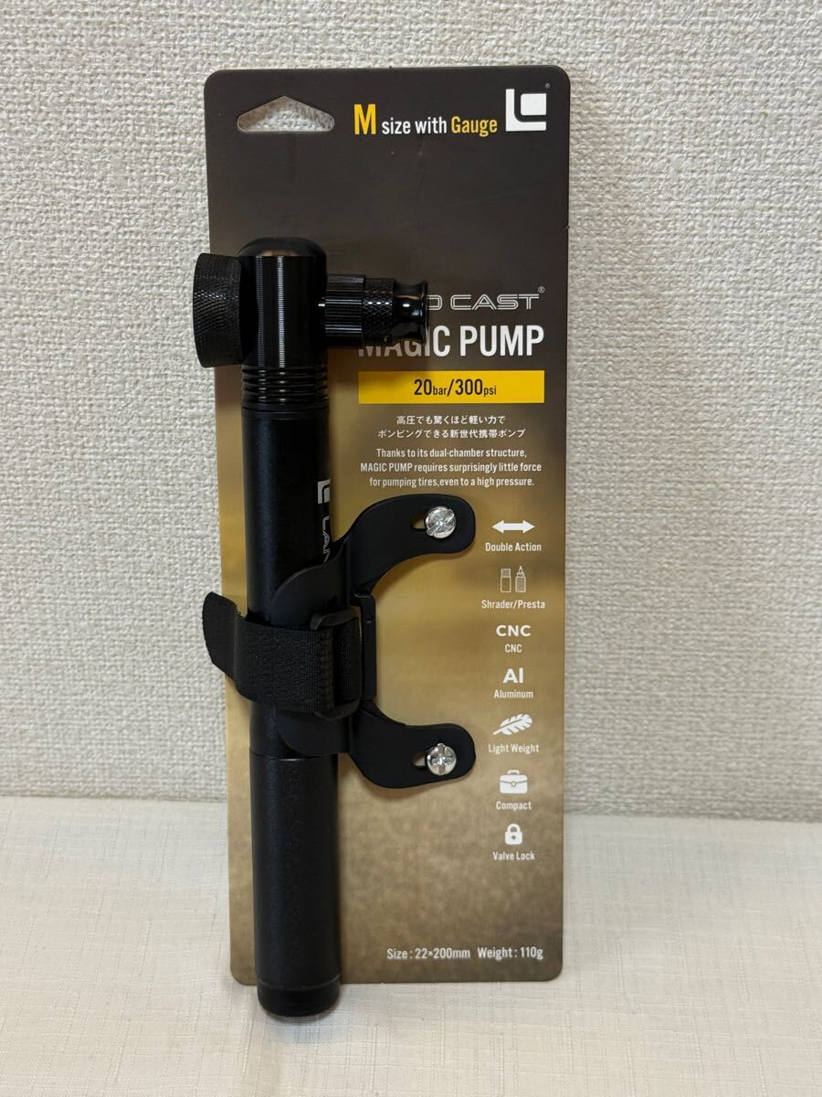 ランドキャスト☆LAND CAST☆携帯ポンプ 空気入れ☆LC-MG2☆20bar/300psi☆米式・仏式☆22×200mm/110g拍卖