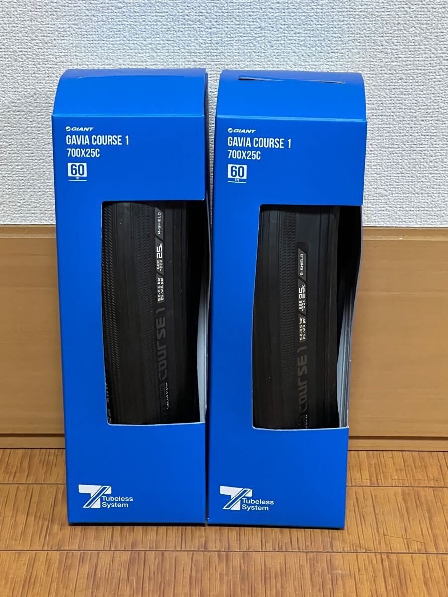 【未開封品・2本セット】ジャイアント☆GIANT☆ロード用タイヤ☆GAVIA COURSE 1☆700×25C☆クリンチャー/チューブレスレディ拍卖