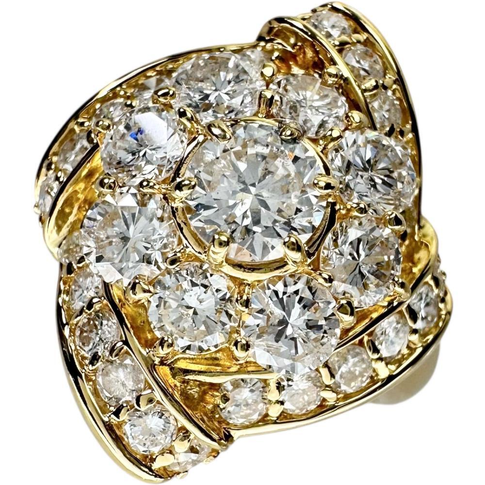 11.5号 ダイヤモンド 計2.00ct リング・指輪 K18ゴールド 7.8g レディース拍卖