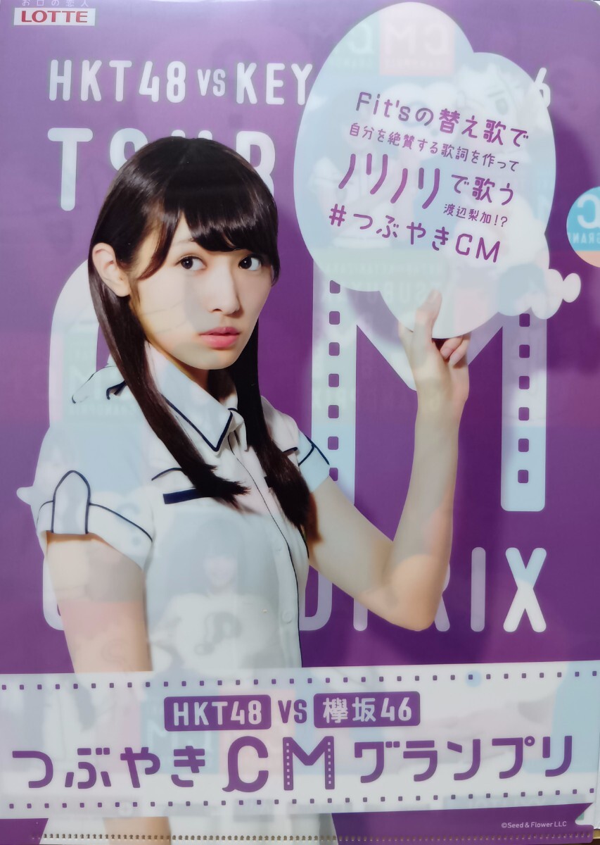 渡辺梨加(A4サイズ)クリアファイル 同梱可拍卖