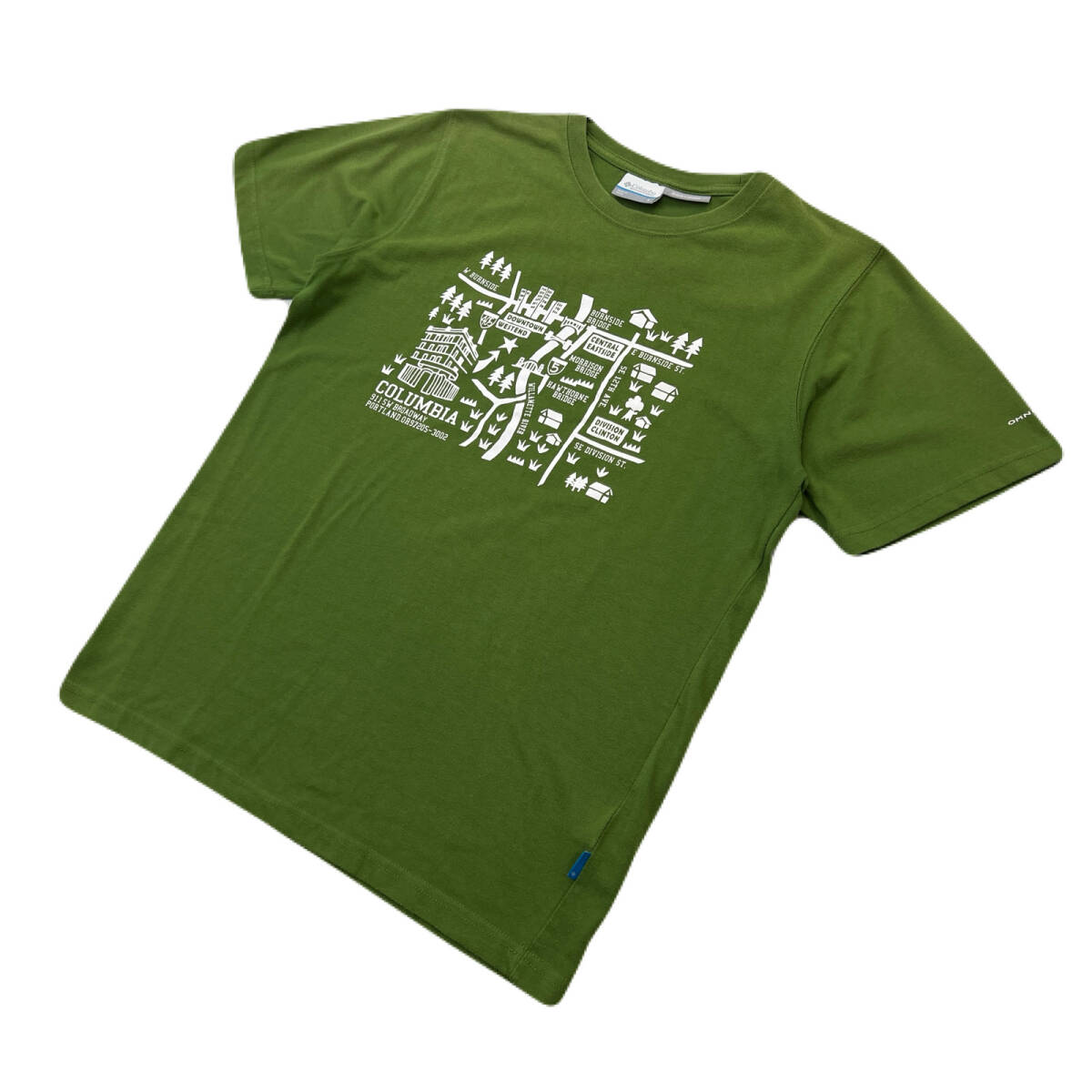 コロンビア 半袖 Tシャツ グリーン 緑 メンズ Sサイズ 【 シンプル アウトドア♪ 】 COLUMBIA ●DJ305拍卖