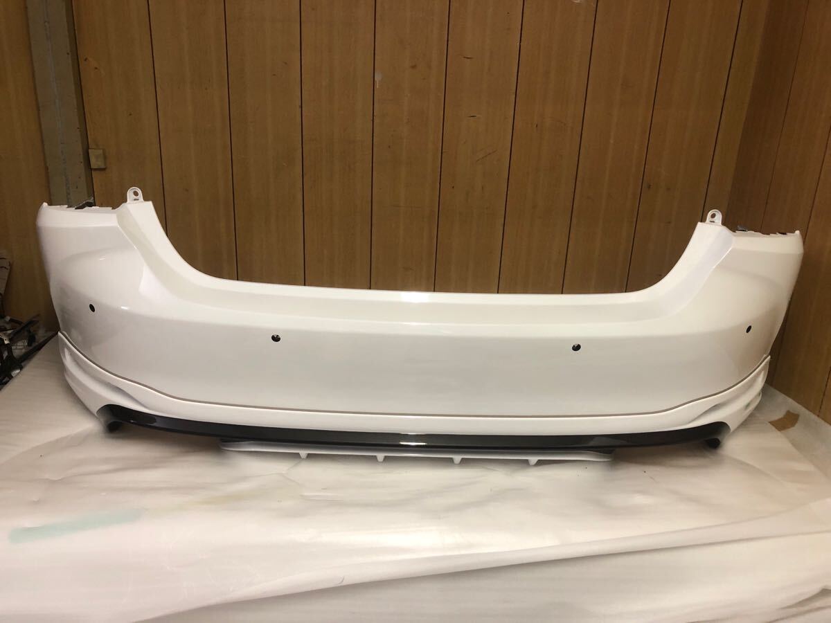 TRD!レクサス ES AXZH10 AXZH11TRD F-スポーツリアバンパー スポイラー付 ホワイトパール系 少損!52108-AV430 MS343-33009拍卖