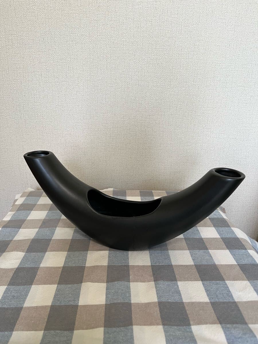 陶器製 花器 水盤 管理A3360 フラワーベース 花瓶 華道 華展 花展 いけばな拍卖