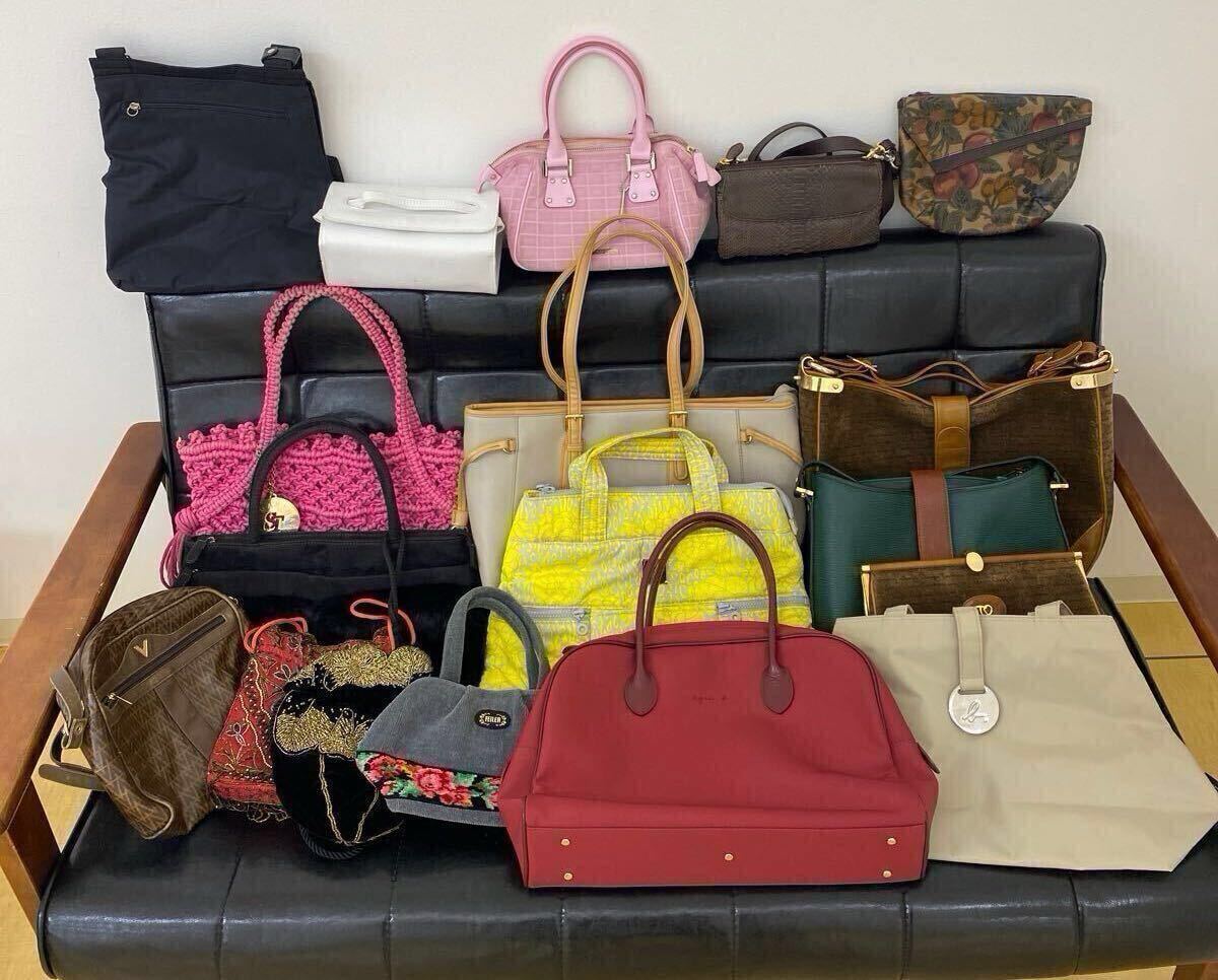 イ)【18点まとめ】バッグ おまとめ ① ハンドバッグ ショルダーバッグ ポーチ SAMANTHA THAVASA FEILER アニエスべー VOVAROVA HUND RED拍卖