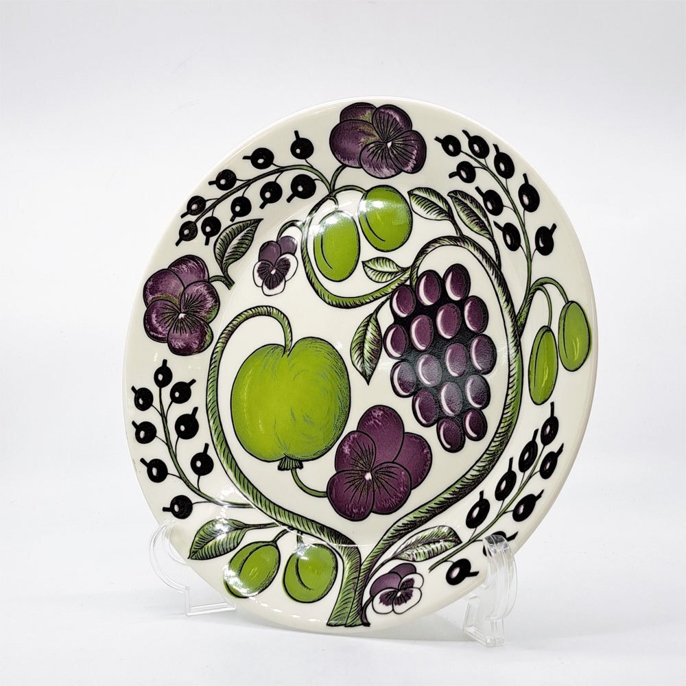 ● アラビア ARABIA パラティッシ PARATIISI プレート 26cm パープル ビルガー・カイピアイネン 旧ロゴ 未使用品 フィンランド 北欧食器 B拍卖