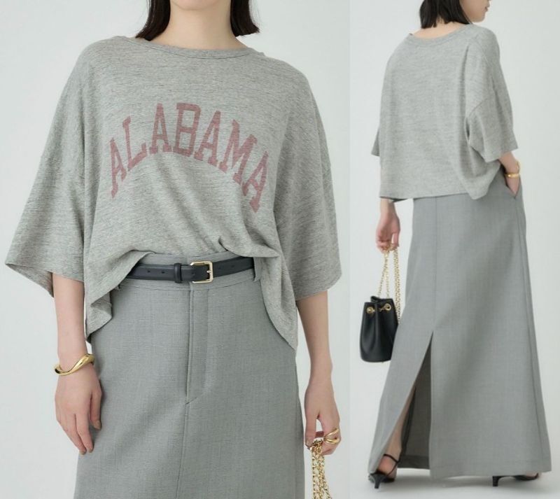 Chaos カオス / REMI RELIEF レミレリーフ 別注 ショートTシャツ / F / グレー拍卖