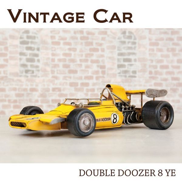 ヴィンテージカー ブリキ DOUBLE DOOZER 8 YE ミニカー ビンテージ オブジェ 飾り 車 コレクション 雑貨 アメリカン雑貨 メンズ プレゼント拍卖