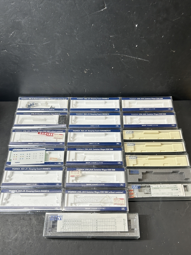● コレクター必見 まとめ売り Nゲージ 空箱 ケース Tomix / KATO トミックス / カトー 電車 鉄道模型 入れ物 コレクション Nr278拍卖