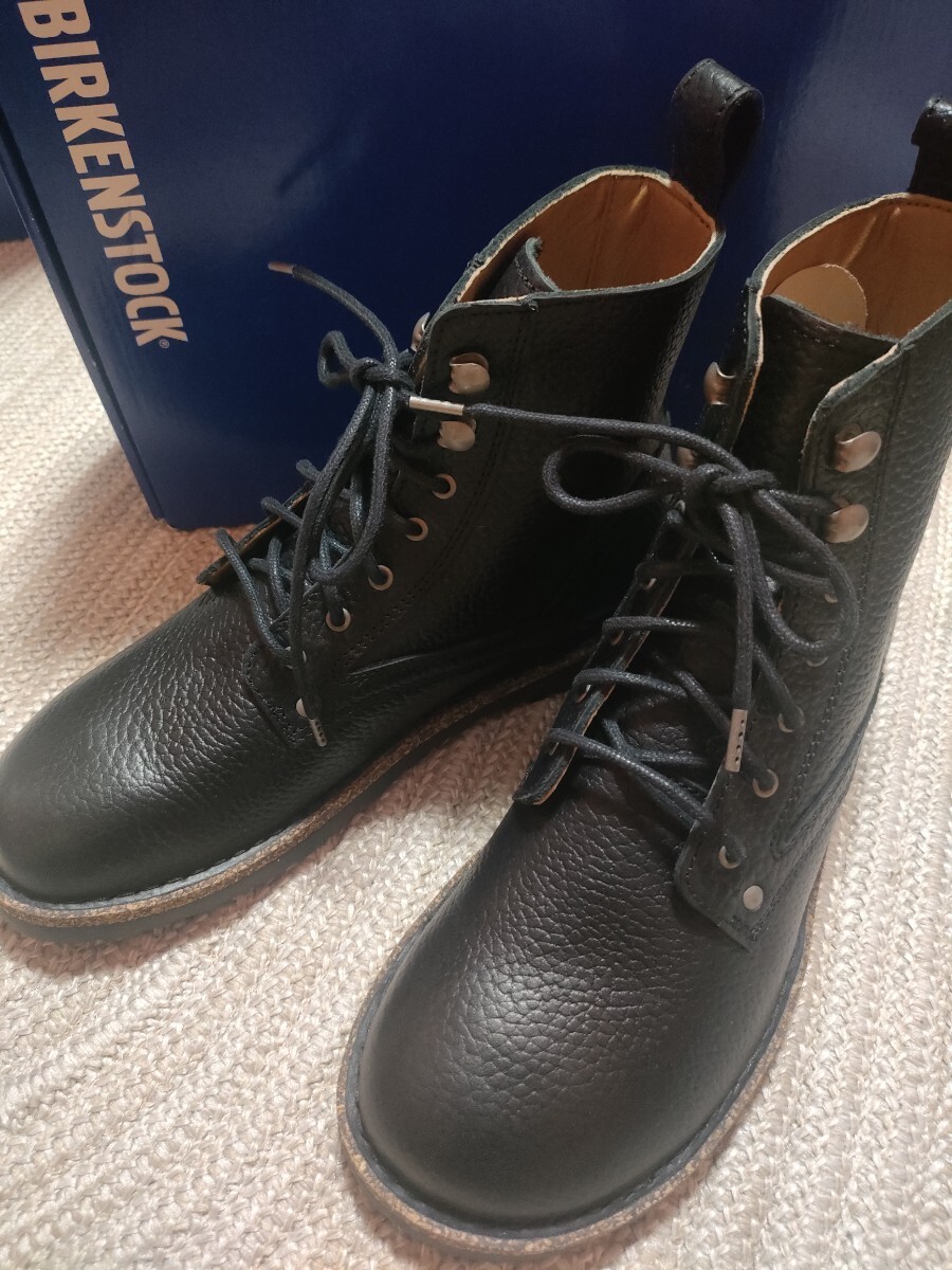 新品 BIRKENSTOCK ビルケンシュトック BRYSON ブライソン 26.5cm 41 ブラック 黒 ブーツ レギュラーフィット レザー 拍卖