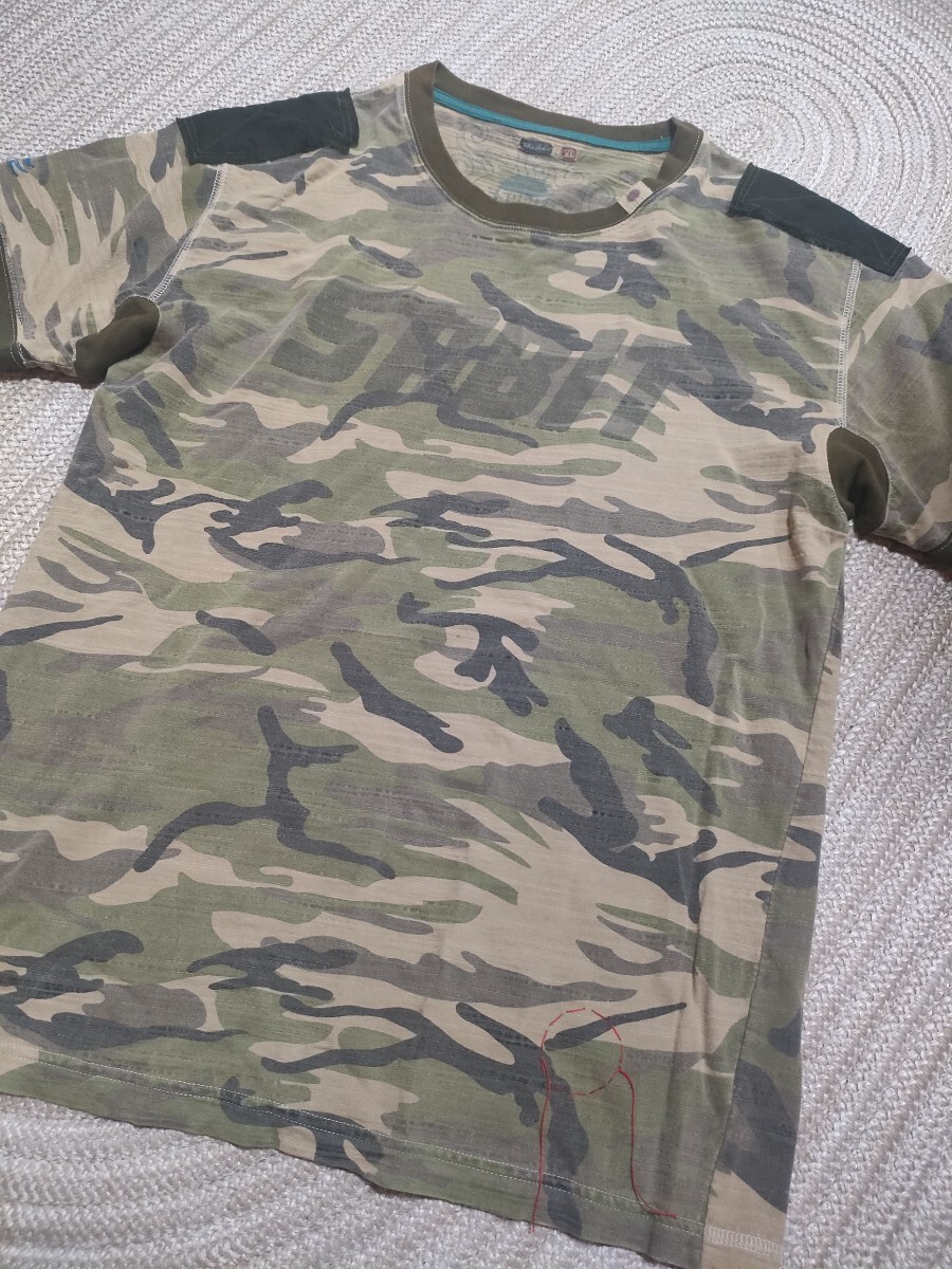 SABIT サビ 半袖 Tシャツ XL 迷彩 カモフラージュ 海外ラッパー着用 2010年代 ストリート ビンテージ拍卖