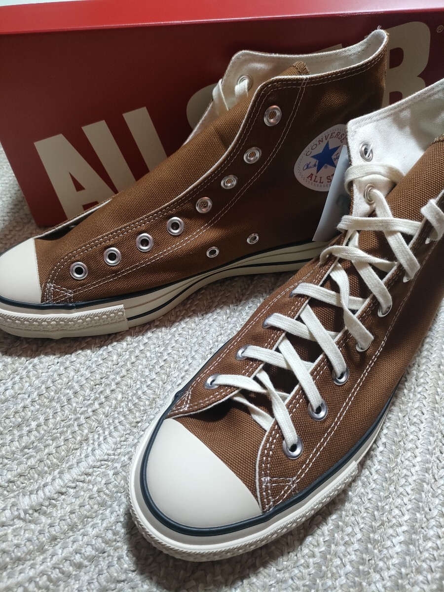 新品 日本製 CONVERSE ALLSTAR HI J 29cm サドルブラウン コンバース オールスター キャンバス ハイカット MADE IN JAPAN拍卖