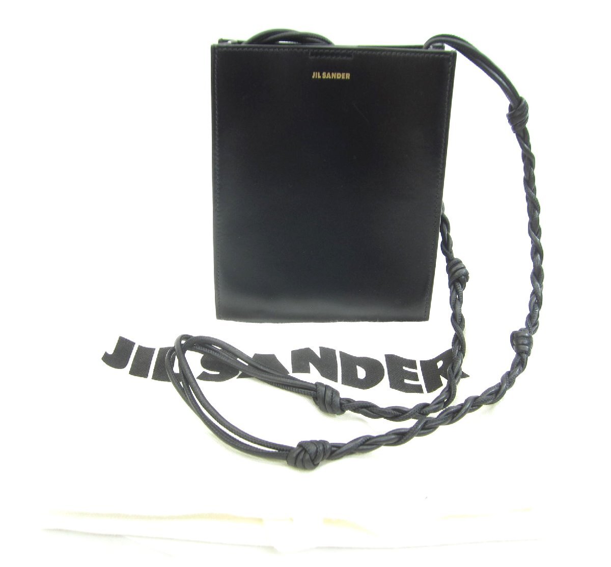 Jil Sander ジルサンダー Tangle スモール エンボスロゴ スモールサイズレザーショルダー レディース 鞄 □UB1787拍卖