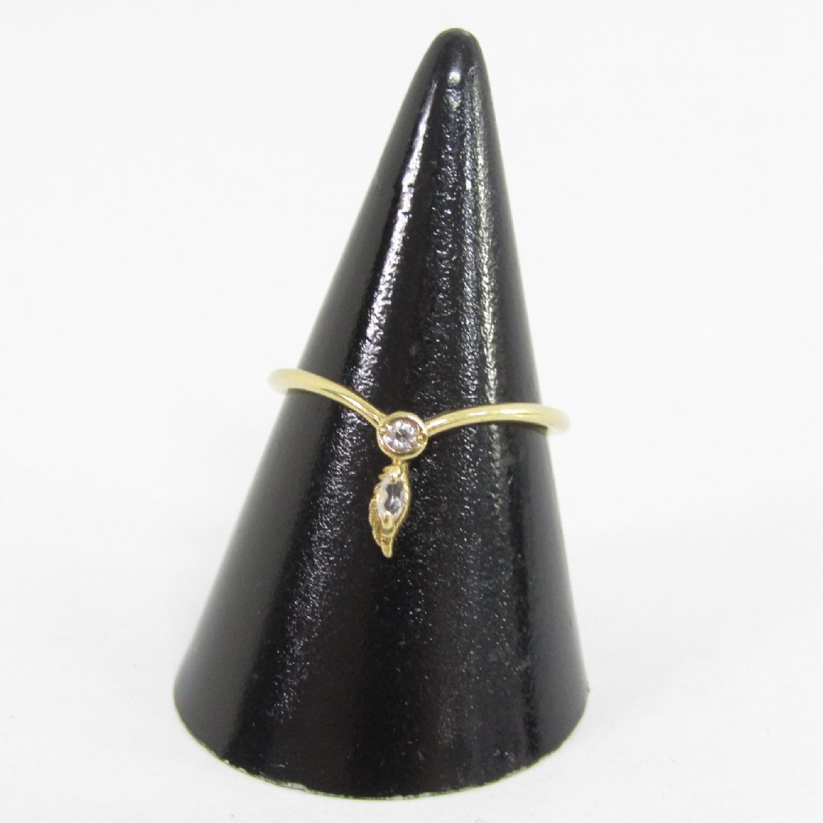 K18 金 リング 指輪 約1.2g 約8~9号 ▼AC26378拍卖