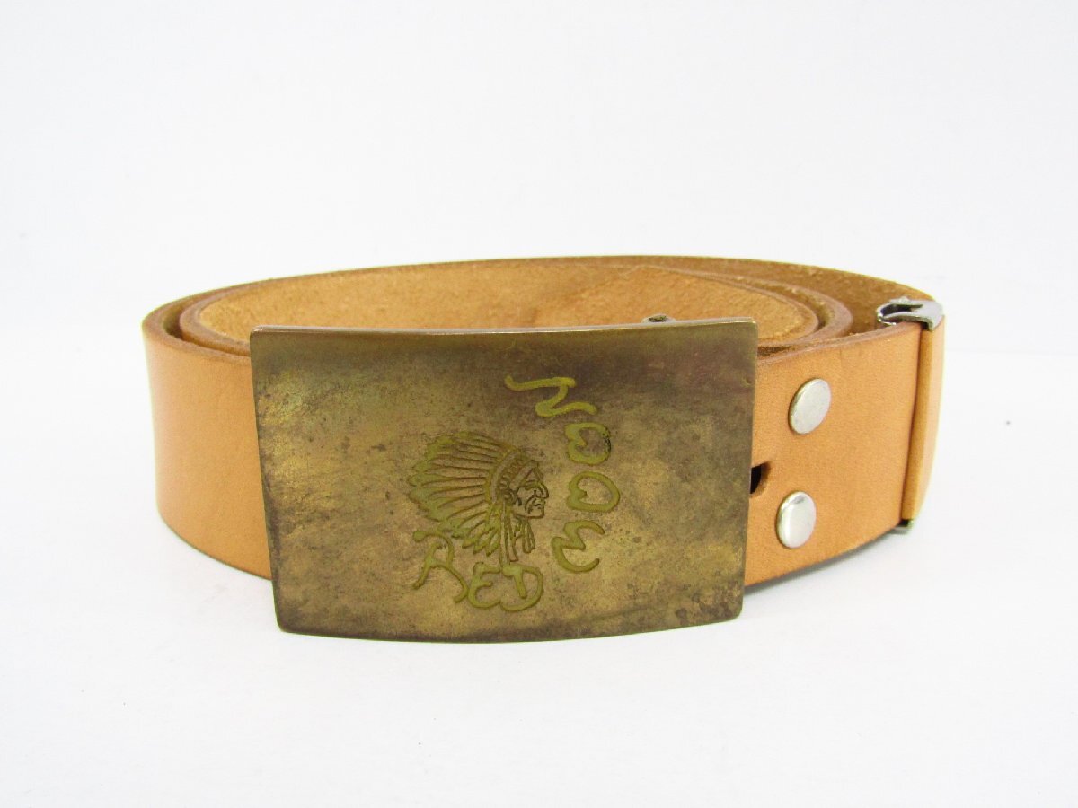 RED MOON バックル レザーベルト ▼AC26332拍卖