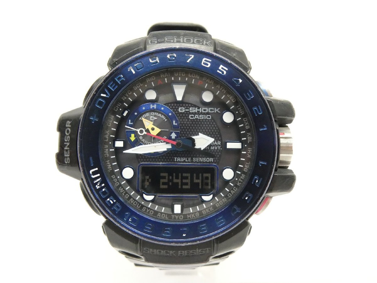 CASIO カシオ G-SHOCK GWN-1000B ガルフマスター SOLAR 腕時計 △WA6441拍卖