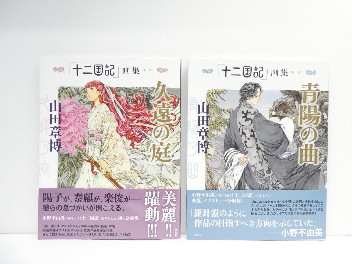 十二国記 画集 第一集 久遠の庭 / 第ニ集 青陽の曲 2点セット 本 △WZ2602拍卖