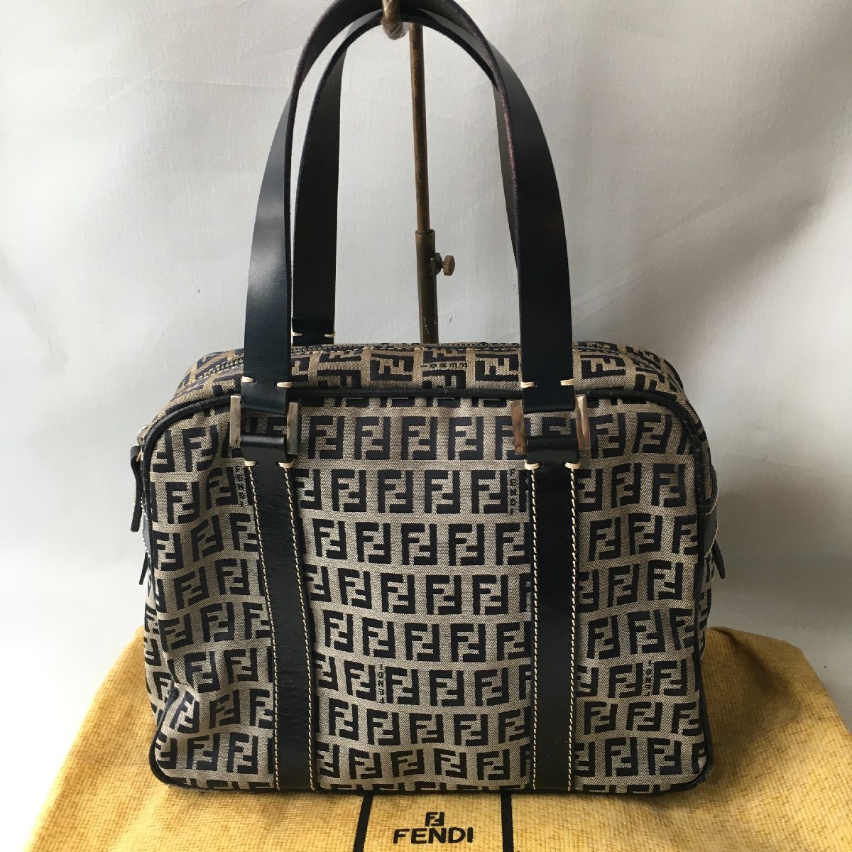 即決 フェンディ FENDI ズッキーノ ミニ ボストン バッグ TM拍卖