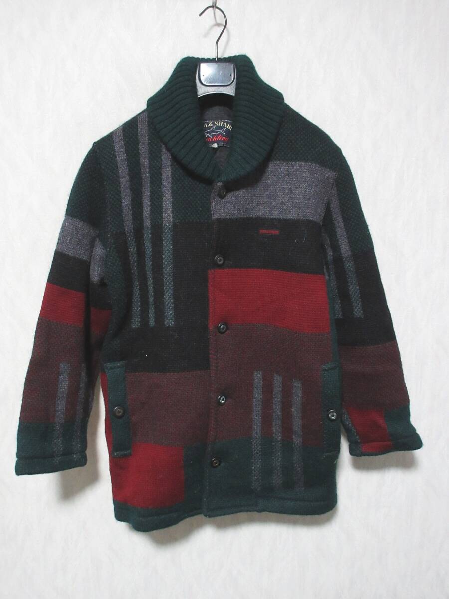 PAUL&SHARK ポールアンドシャーク モヘア×ウール 中綿 ニットジャケット メンズ S kn2551拍卖