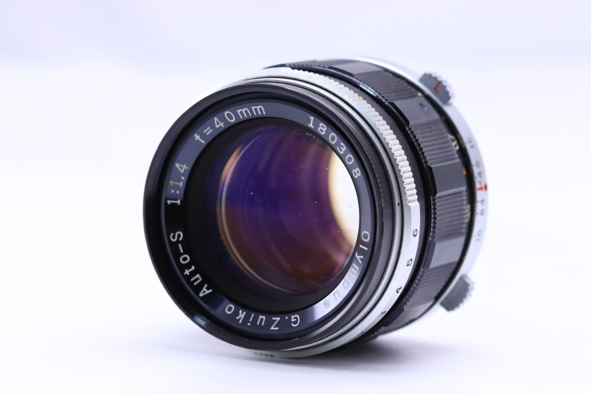 OLYMPUS G.Zuiko Auto-S 40mm F1.4 TTLナンバー付き オリンパス PEN フィルムカメラ 単焦点レンズ #1442拍卖