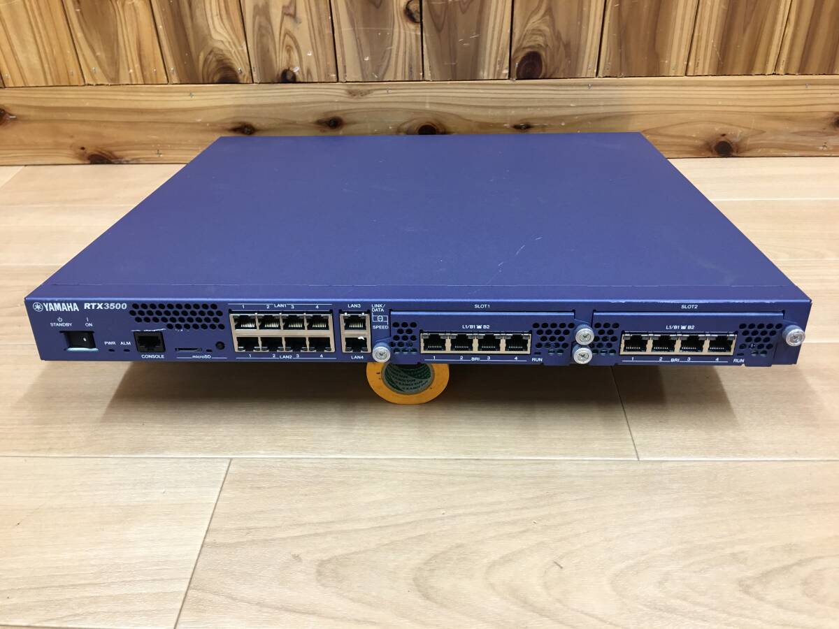 A22754)YAMAHA RTX3500 ギガアクセス VPNルーター 現状品*YBC-4BRI-STカード付拍卖