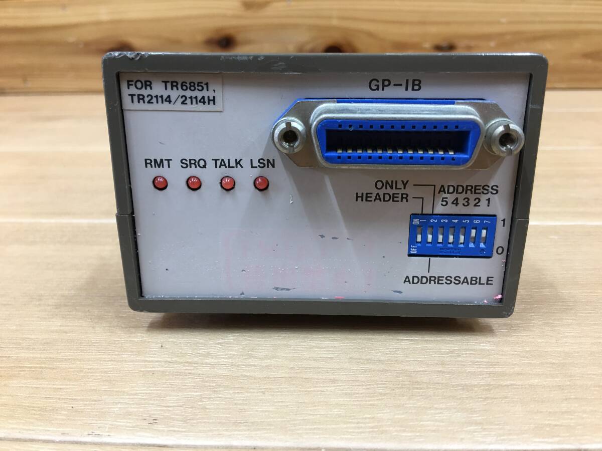 A22763)ADVANTEST TR13206A GP-IB ADAPTER UNIT 現状品拍卖