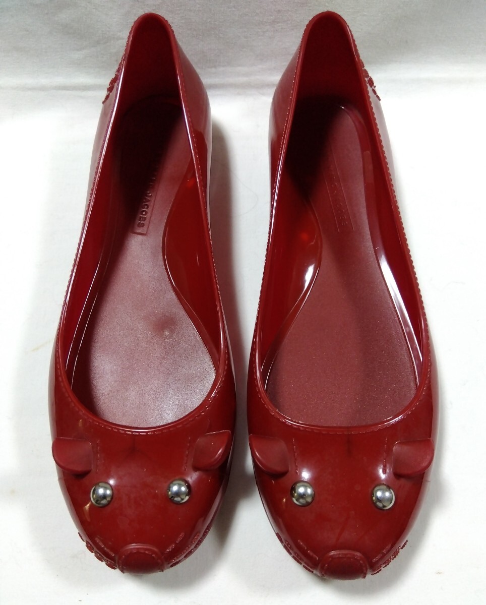 中古マークバイマークジェイコブスねずみラバーシューズ レインシューズ バレエシューズ拍卖