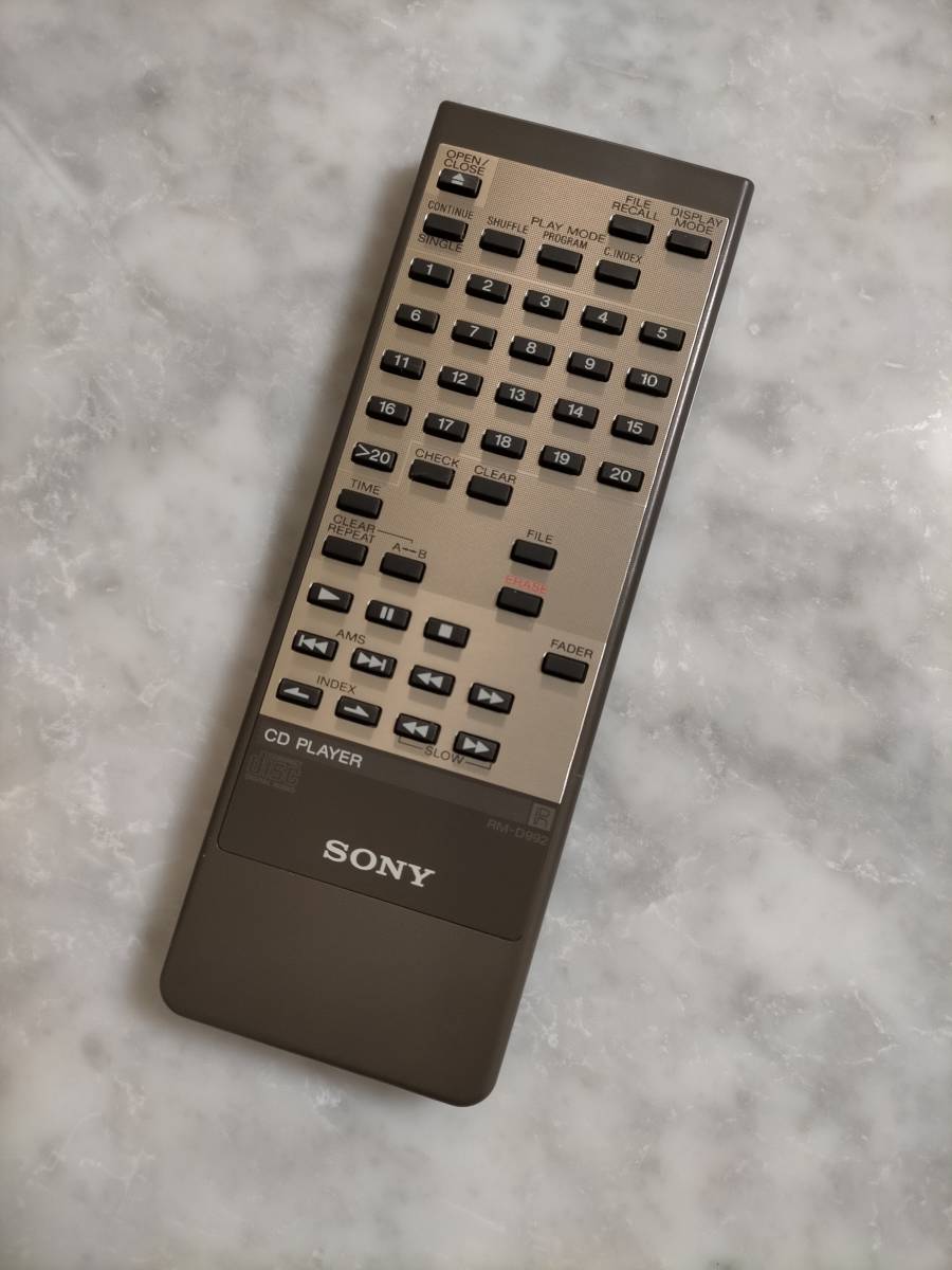 SONY(ソニー) CDプレーヤー用リモコン(remote) 対応機種:CDP-X7ESD拍卖
