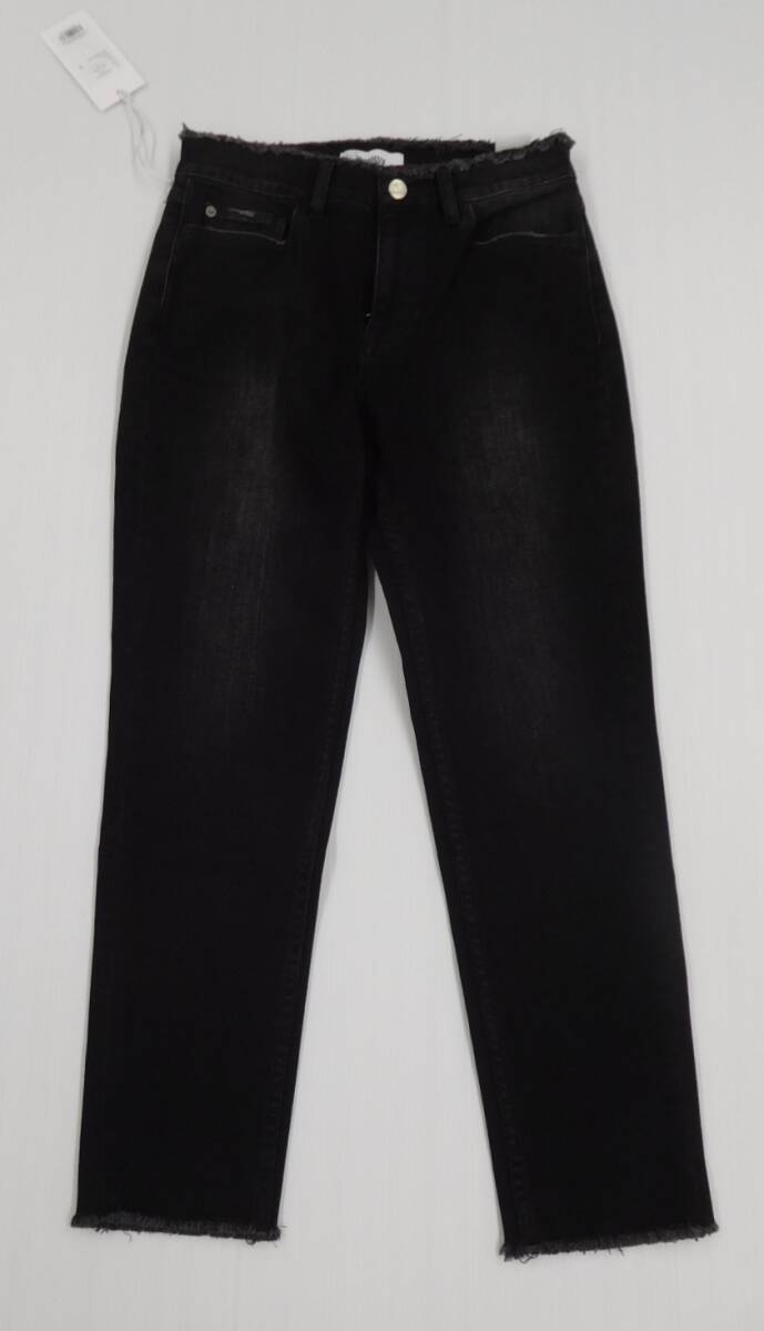タグ付!Healthy DENIM ヘルシーデニム テーパードデニム H. Salt Black Fringe H59352803bkf size:24囗T巛拍卖