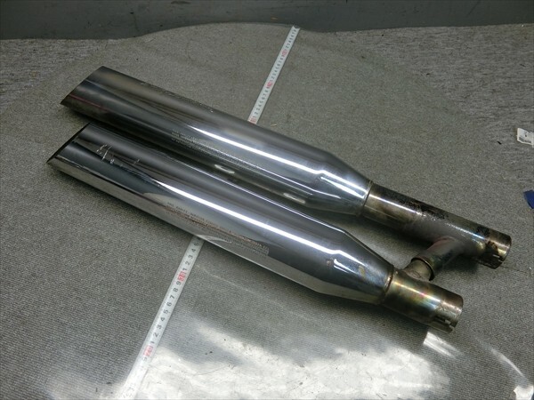 ハーレーダビッドソン ソフテイル FLSTF ファットボーイ 2003 純正 サイレンサー マフラー 80379-00 80380-00拍卖