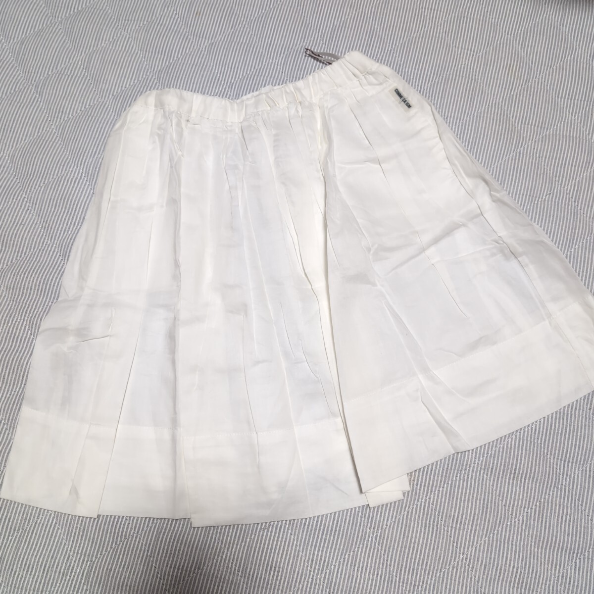 ★未使用 コムサイズム スカート ホワイト130cm★拍卖