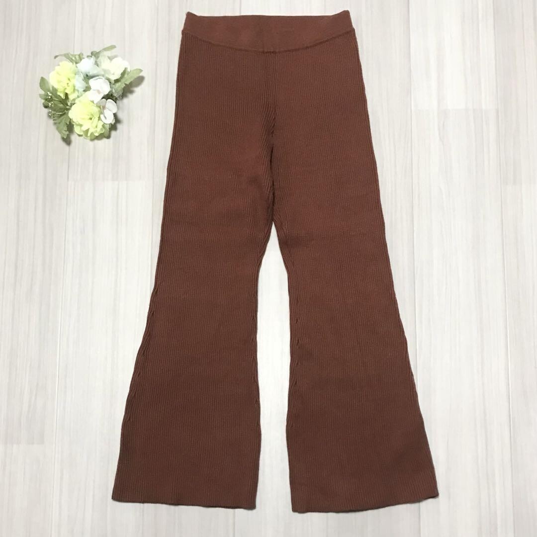 LIP SERVICE レディース ニット フレアパンツ サイズM b0347拍卖
