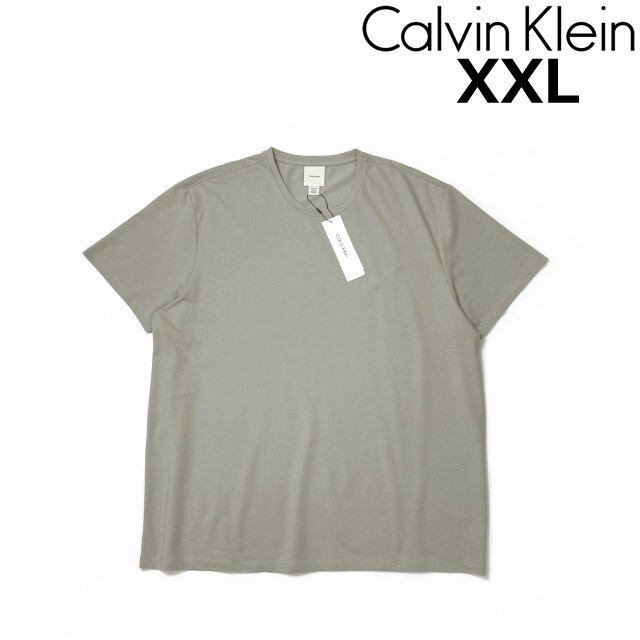 1円~!売切!【正規新品】Calvin Klein カルバンクライン◆半袖 Tシャツ US購入 CK 立体ロゴ シンプル 男女兼用 速乾(XXL)グレー 181215拍卖