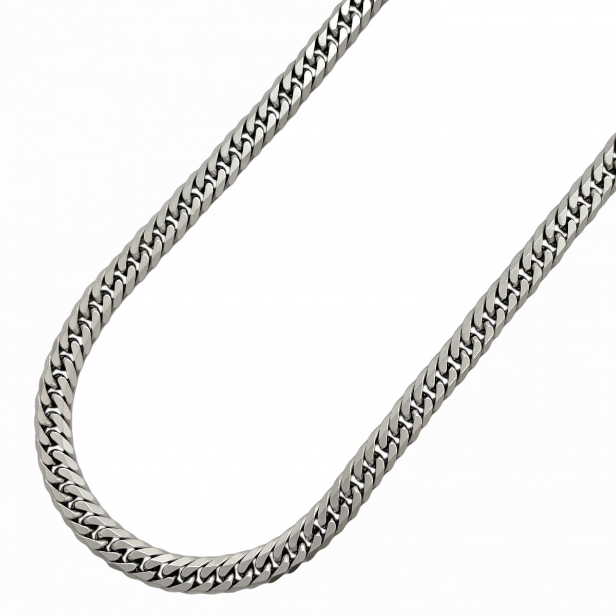 【5khg012】喜平 ネックレス Pt850 プラチナ 6面 ダブル 51.2cm 50.1g キヘイ【中古】メンズ レディース ユニセックス拍卖