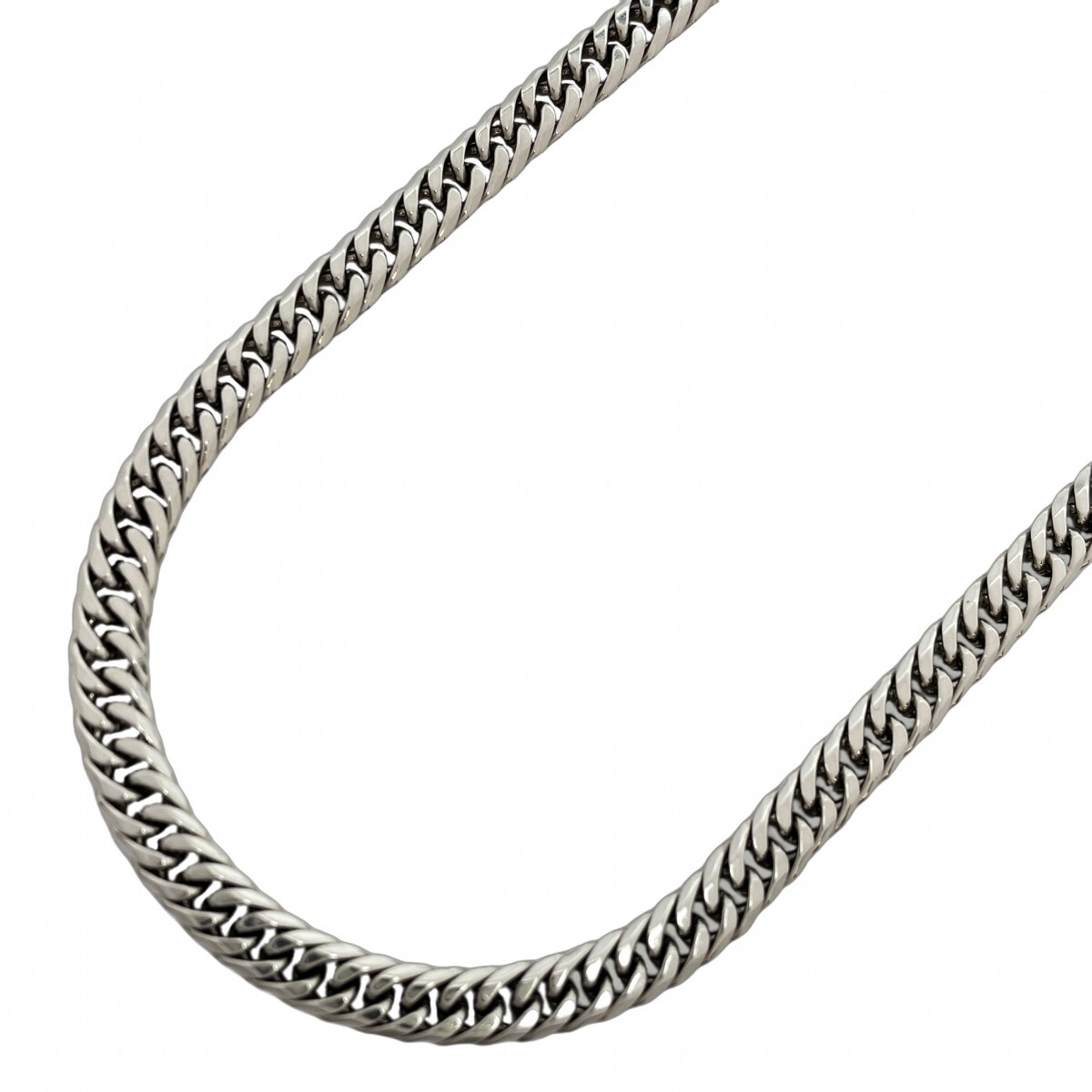 【5khf063】喜平 ネックレス Pt850 プラチナ 6面 ダブル 51cm 30.5g キヘイ【中古】メンズ レディース ユニセックス拍卖