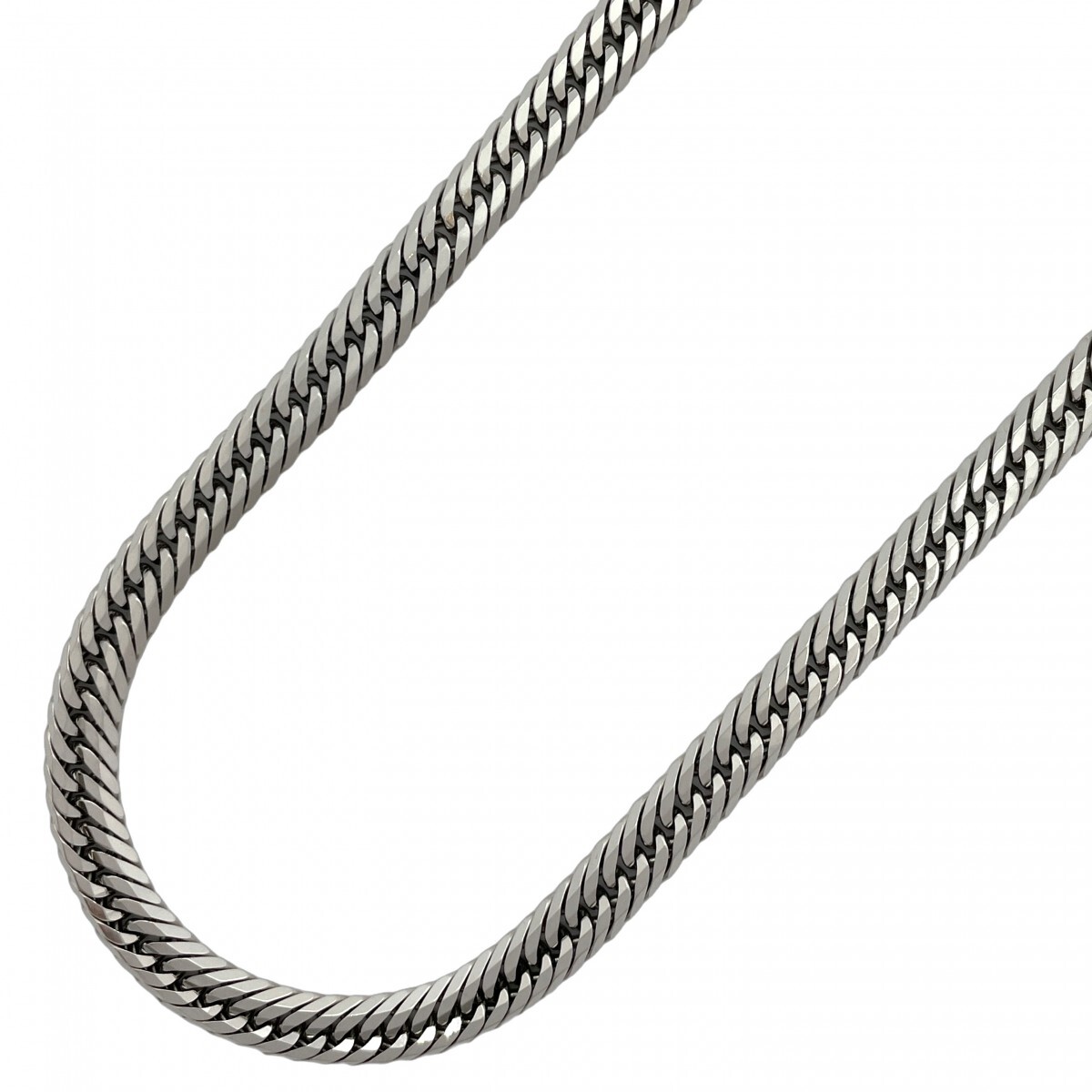 【5khg020】喜平 ネックレス Pt850 プラチナ トリプル 12面 52cm 49.9g キヘイ【中古】メンズ レディース ユニセックス拍卖