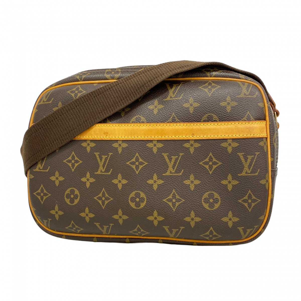 【5gd4857-h】ルイヴィトン ショルダーバッグ モノグラム リポーターPM M45254 ブラウン【中古】レディース拍卖