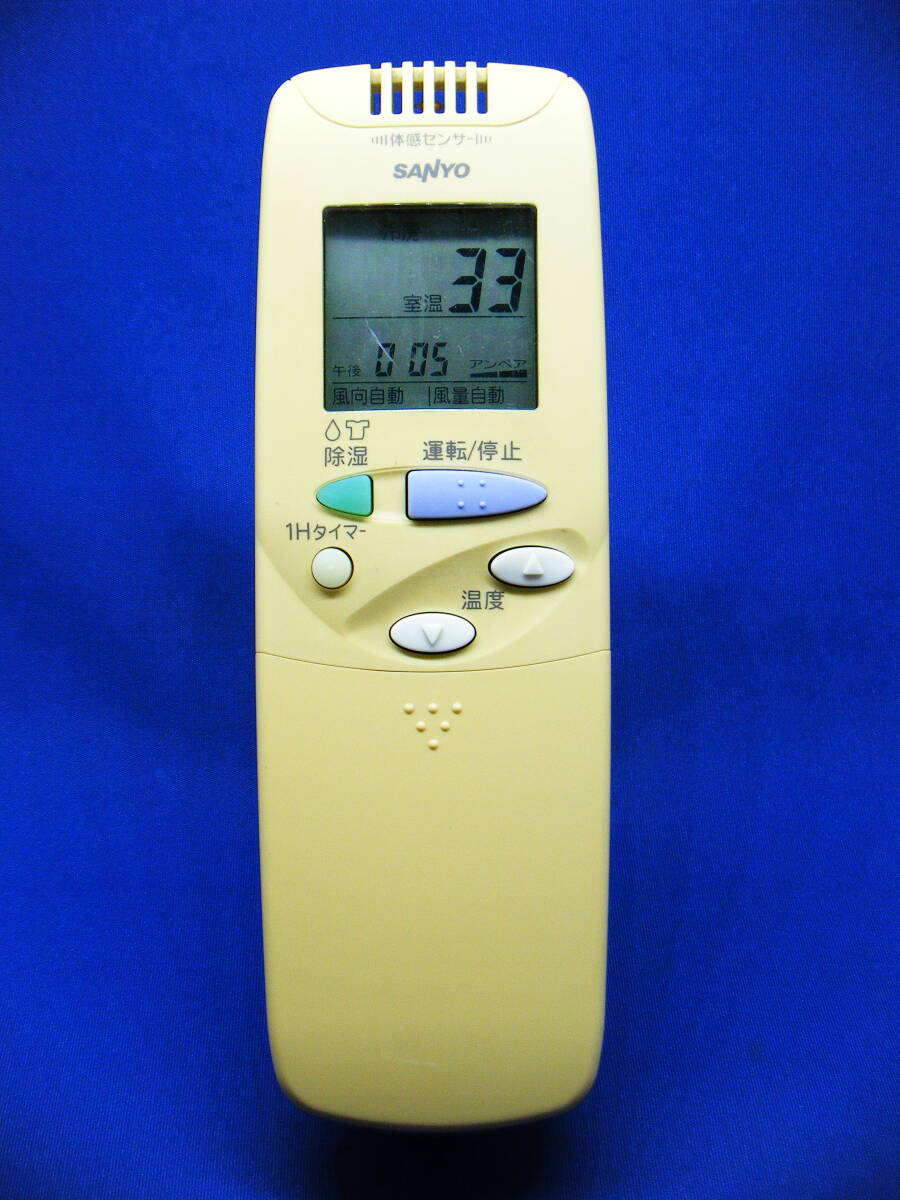 【Var.1-086】SANYO【エアコン リモコン:RCS-SJ1】保証付拍卖